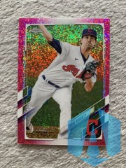 2021 Topps Chrome Shane Bieber  #198 Pink Sparkle 247/350